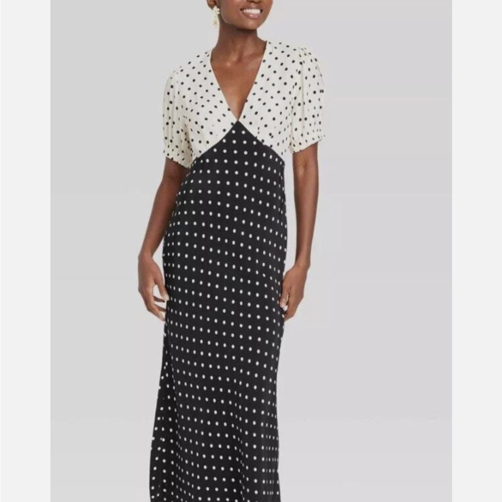 A New Day Black and White Maxi Dress
